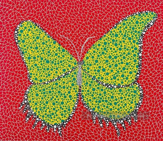 papillon 1988 Yayoi KUSAMA pop art minimalisme féministe Peintures à l'huile